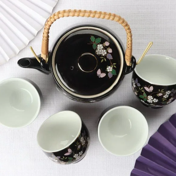 Japanese Teapot and Cups Set - Picture 2 of 7